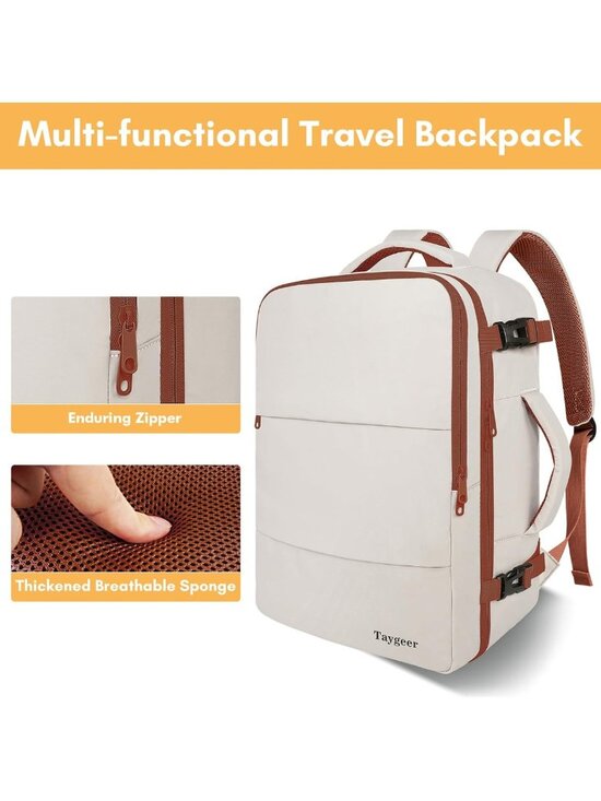 Stylish Women\'s College Backpack with Laptop Compartment & Shoe Pouch, 35L main image 4